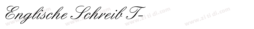 Englische Schreib T字体转换